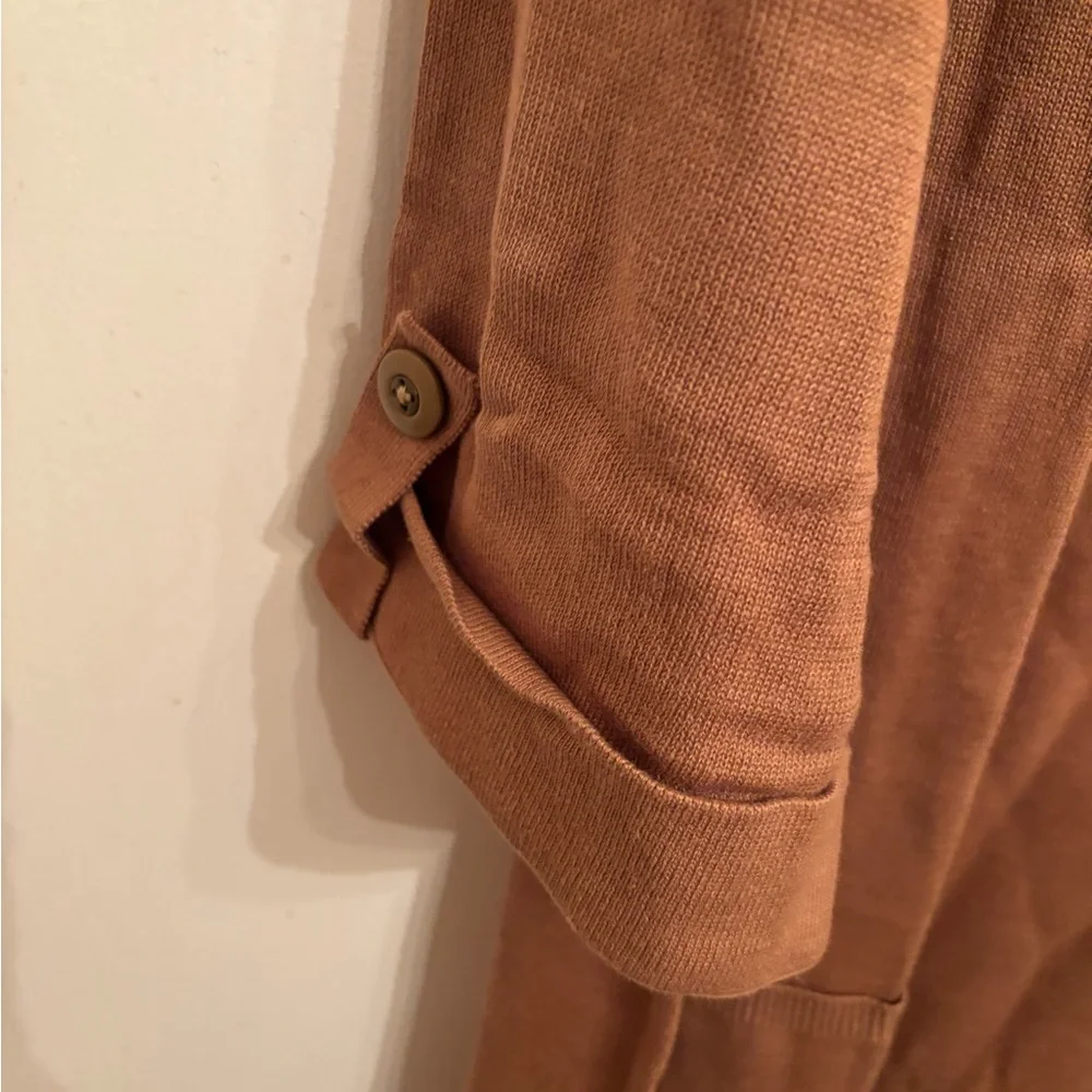 D & Co Tan Cotton Blend  Tunic Top 2X sweater - Picture 3 of 3